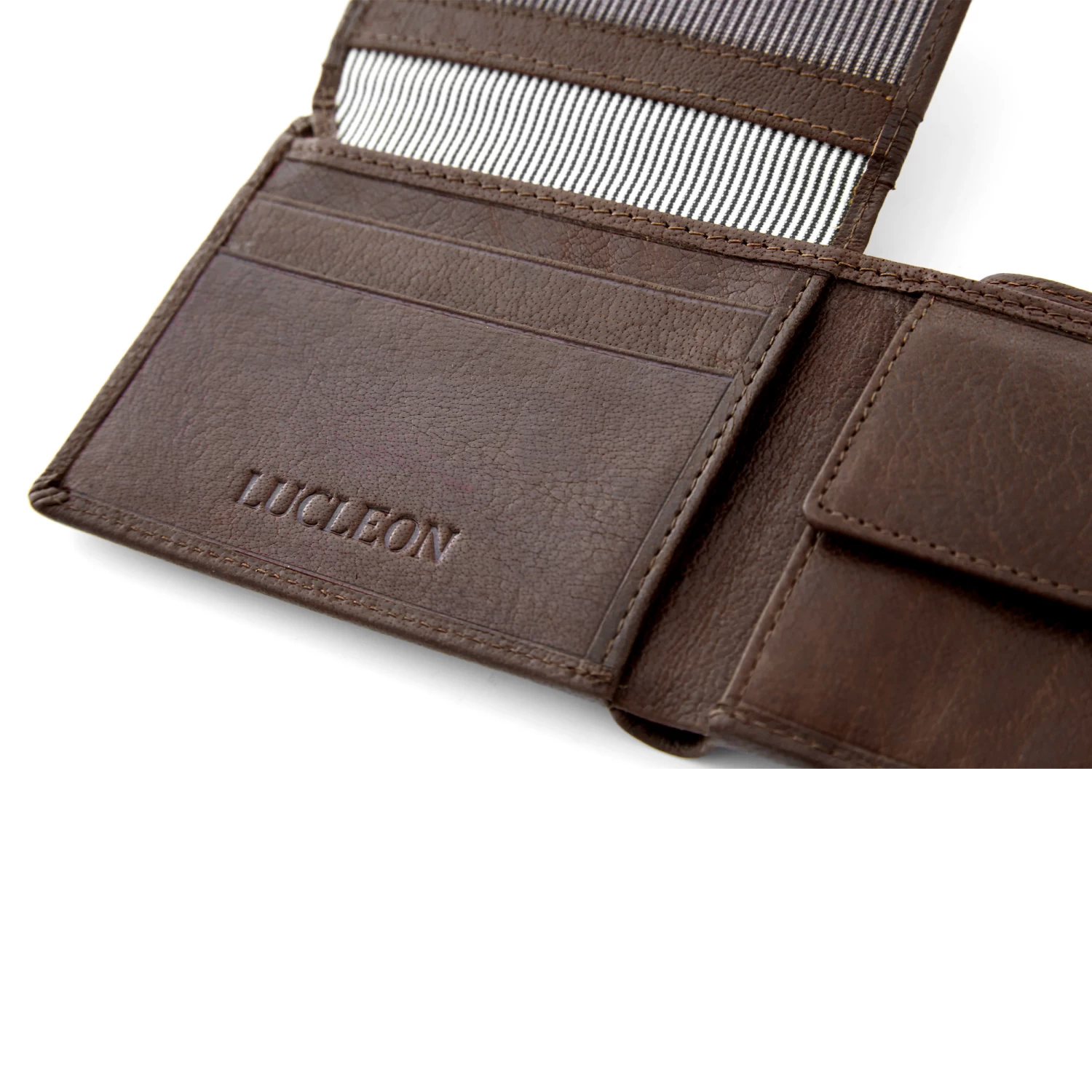 California | Simple Brown Leather Wallet - Image 7