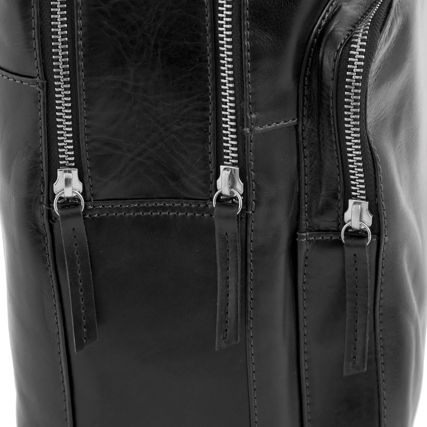 Jasper | Large Black Leather Shoulder Bag - Image 11