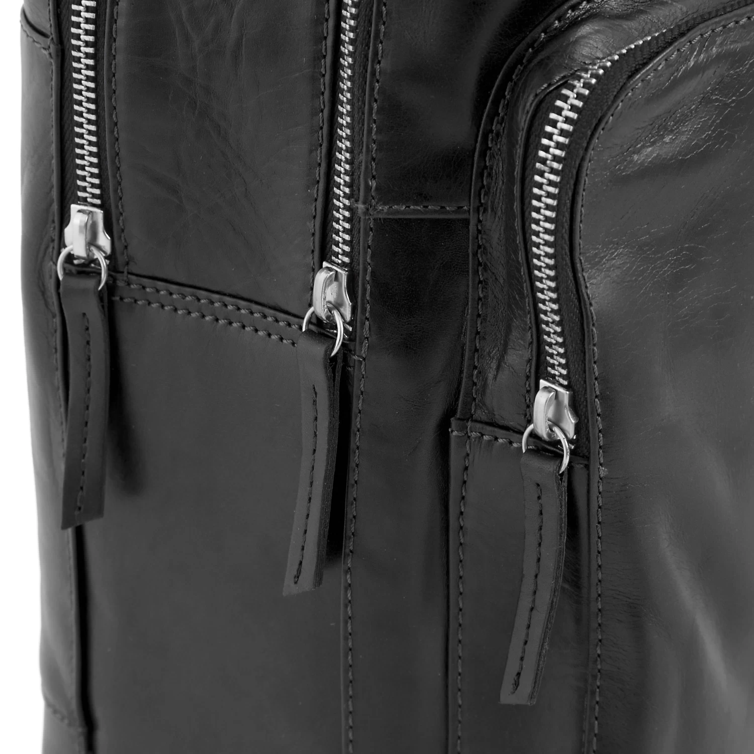 Jasper | Large Black Leather Shoulder Bag - Image 13