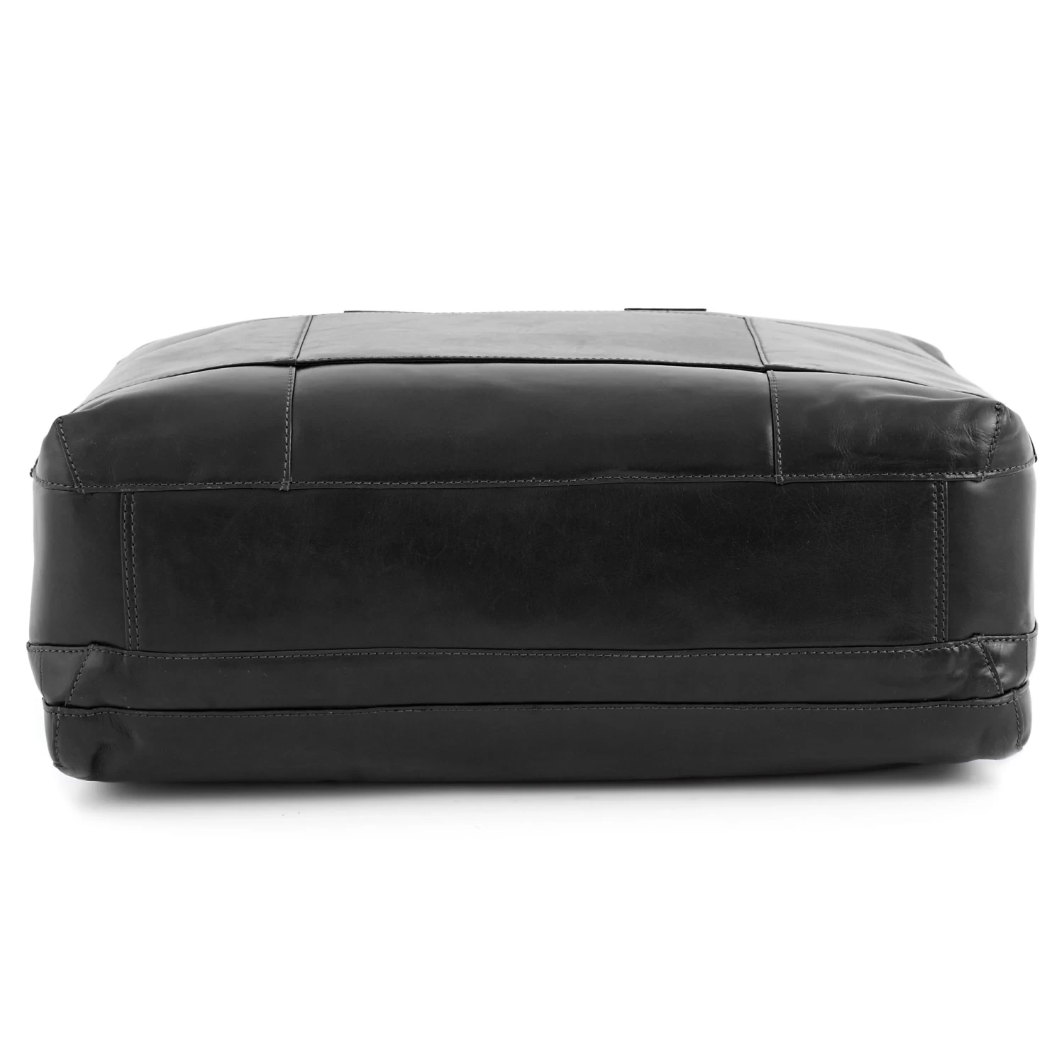 Jasper | Large Black Leather Shoulder Bag - Image 4