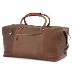 California | Tan Leather Weekend Bag