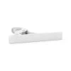 Short White Square Tie Clip