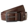 Classic Dark Brown Leather Belt