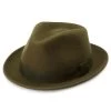 Moda | Olive Green Wool Trilby Hat