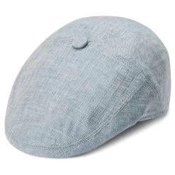 Moda | Light Blue Linen Newsboy Cap