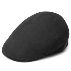 Moda | Dark Grey Cotton Flat Cap