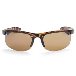 Tortoise Shell & Brown Wraparound Sports Sunglasses