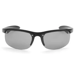 Black & Light Grey Wraparound Sports Sunglasses