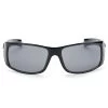 Glossy Black & Slate Rectangular Sunglasses