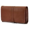 Cambodia | Tan Hanging Leather Wash Bag
