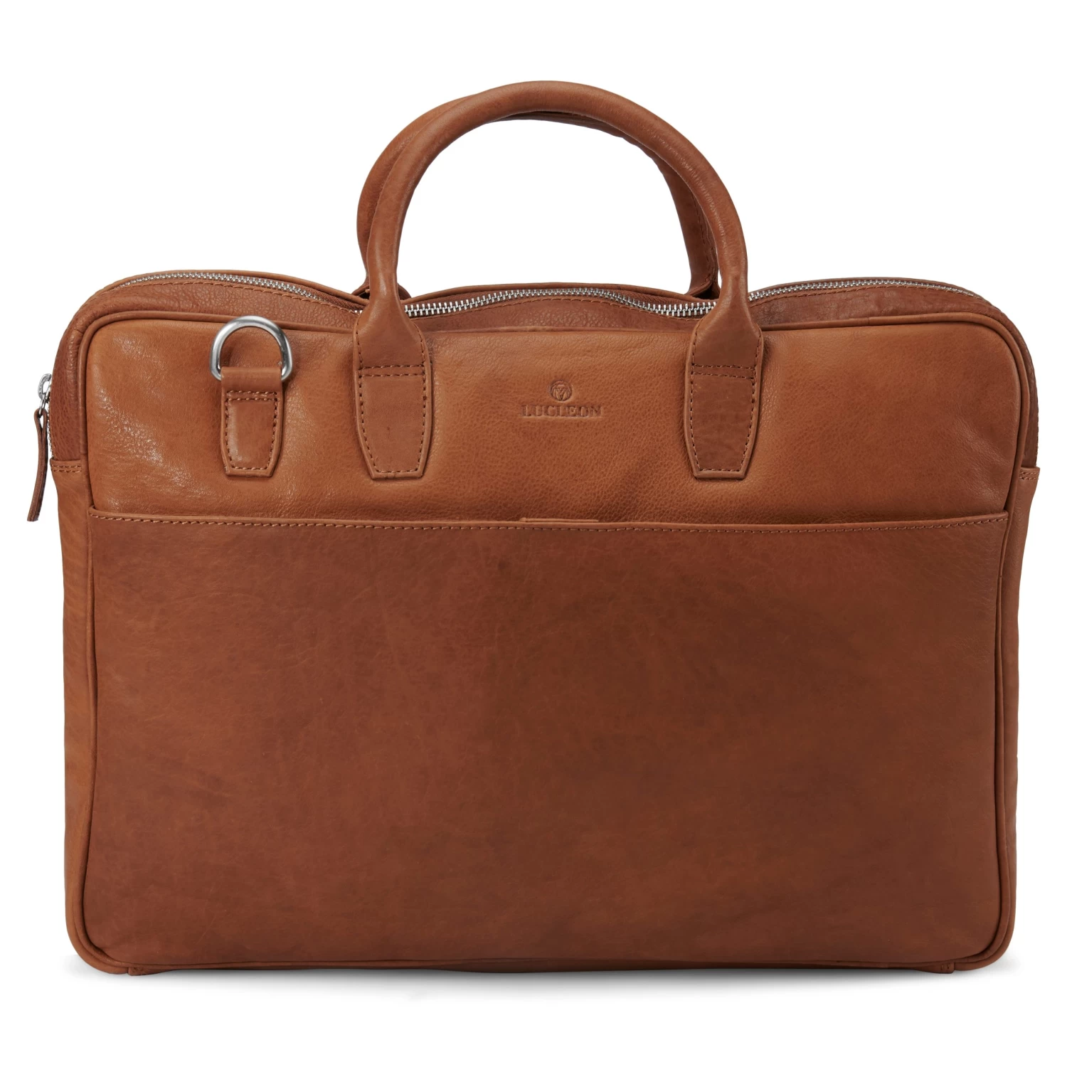 Cambodia | Slim 15β Executive Tan Leather Bag - Image 2
