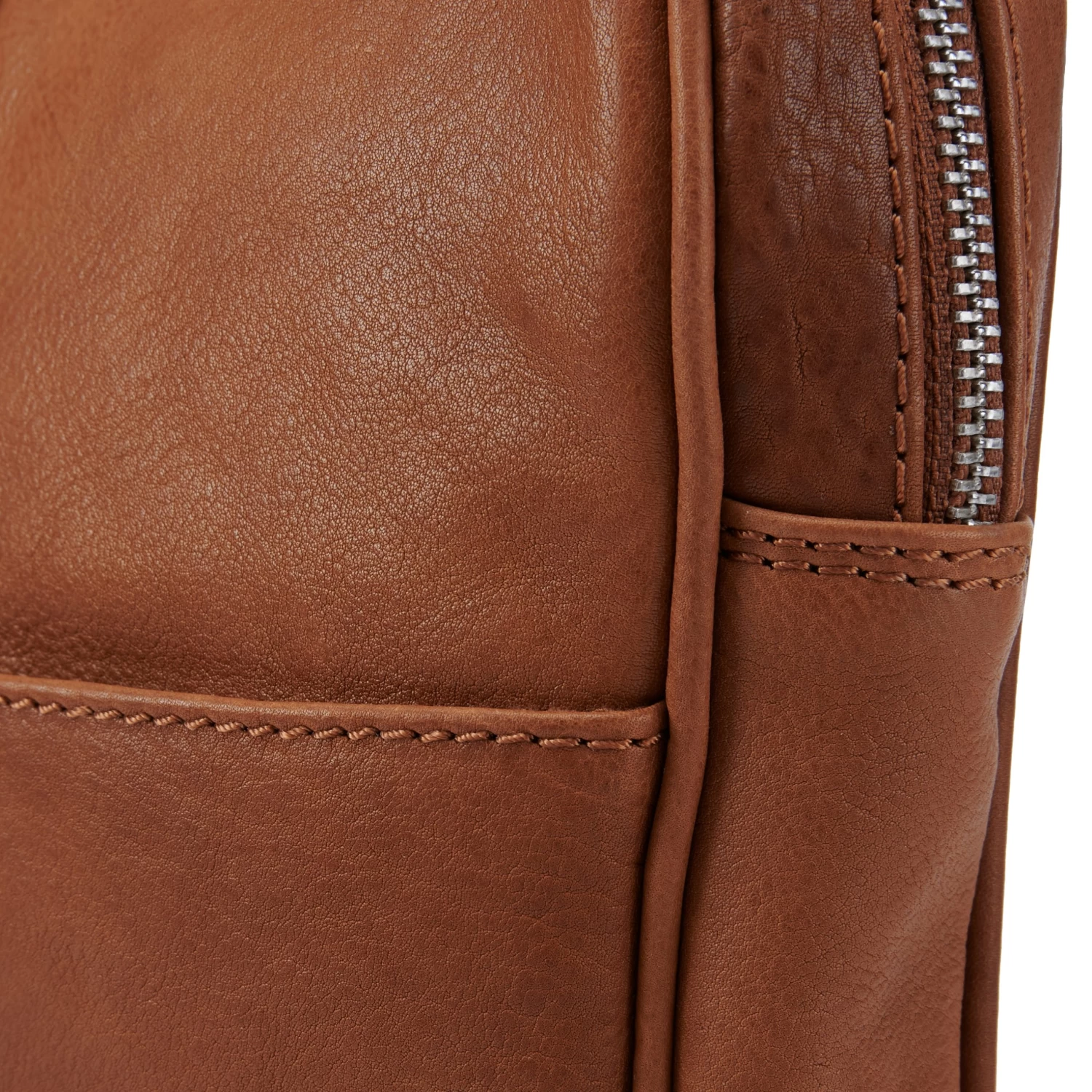 Cambodia | Slim 15β Executive Tan Leather Bag - Image 7