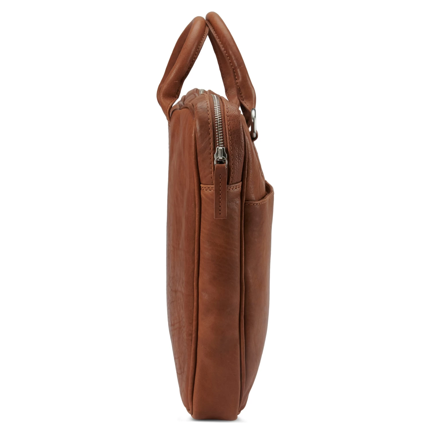 Cambodia | Slim 15β Executive Tan Leather Bag - Image 9
