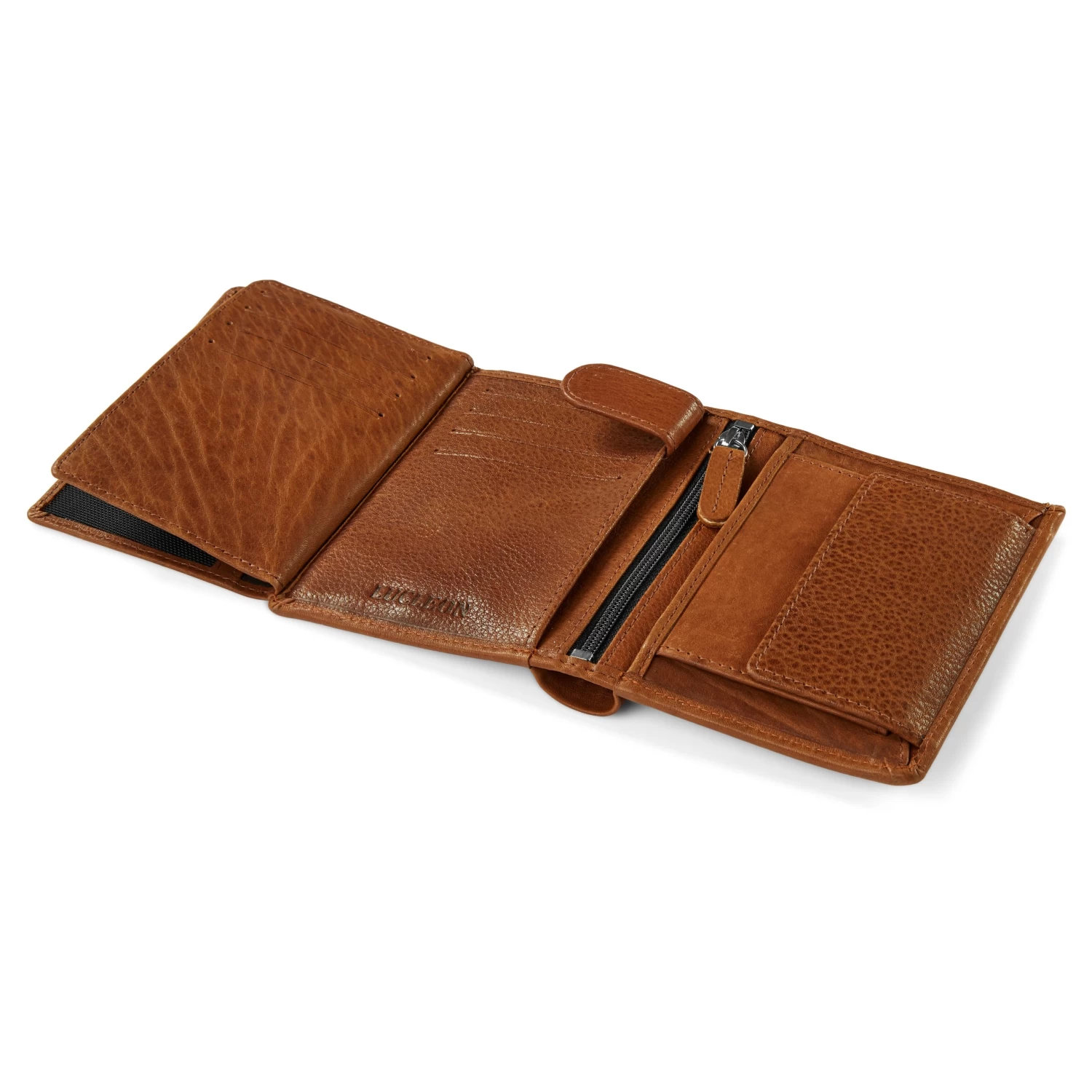 Vintage Tan RFID Leather Wallet - Image 10