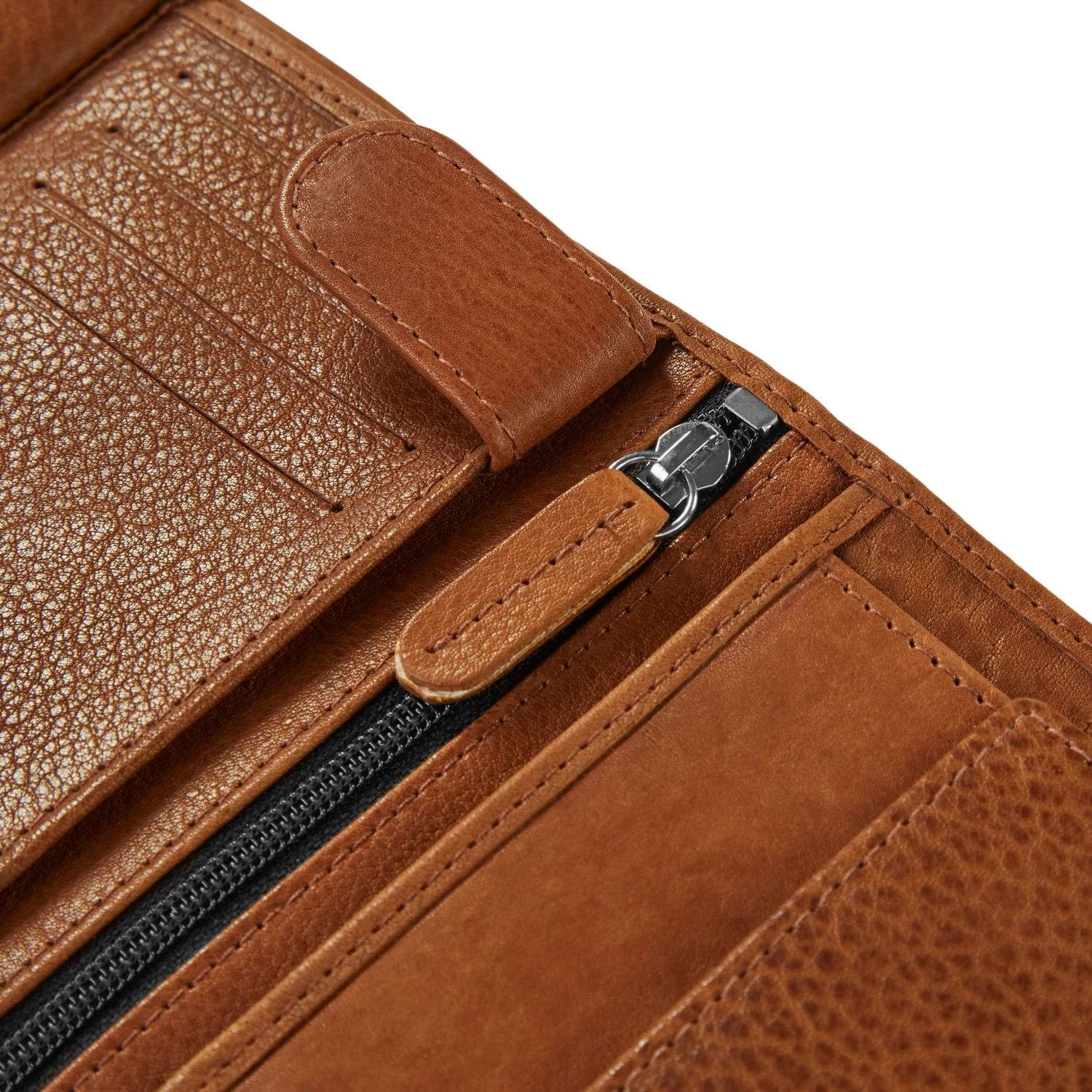 Vintage Tan RFID Leather Wallet - Image 12