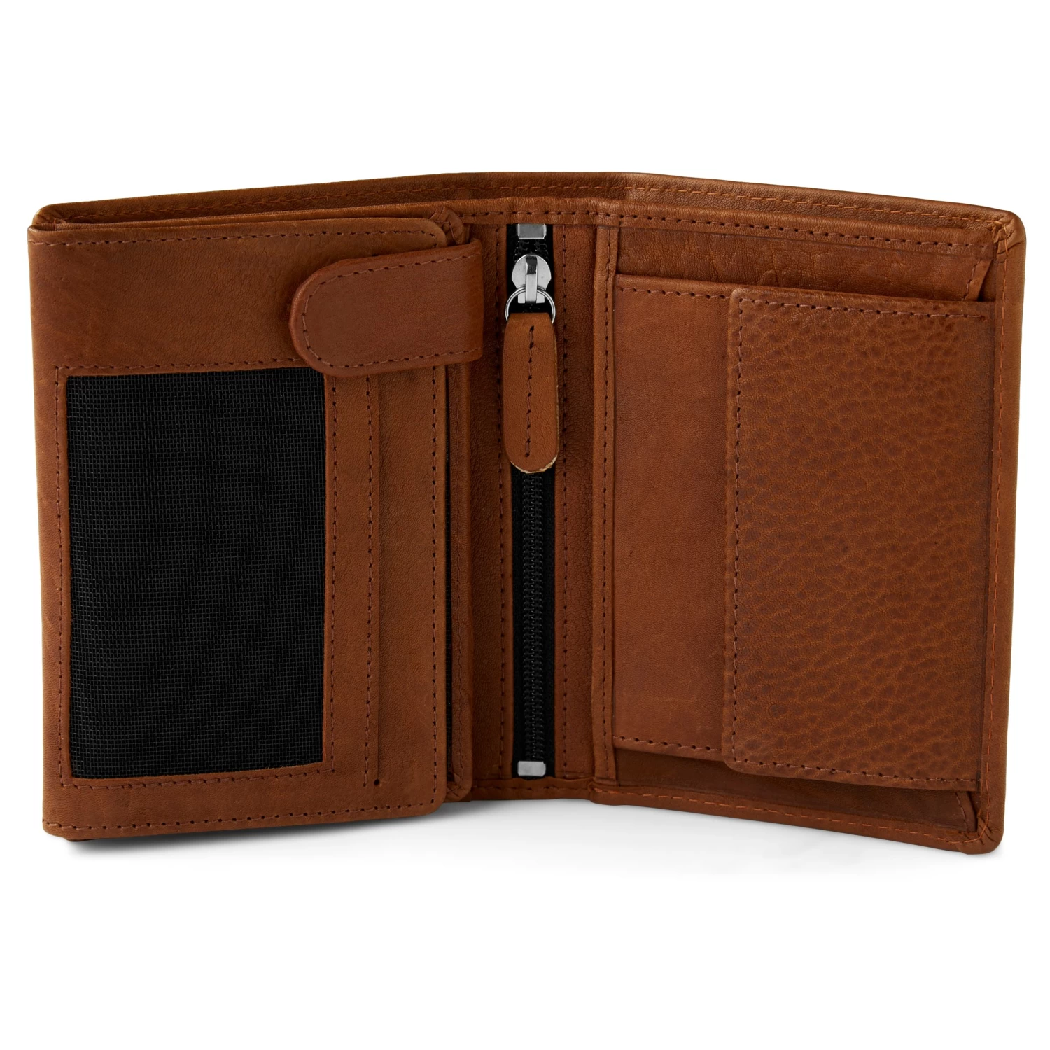 Vintage Tan RFID Leather Wallet - Image 2