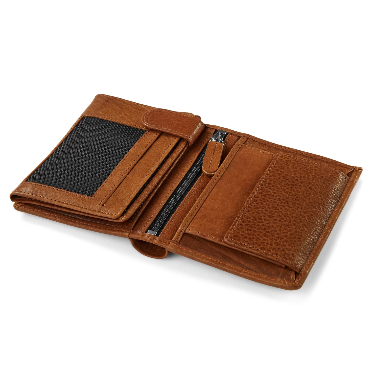 Vintage Tan RFID Leather Wallet - Image 8
