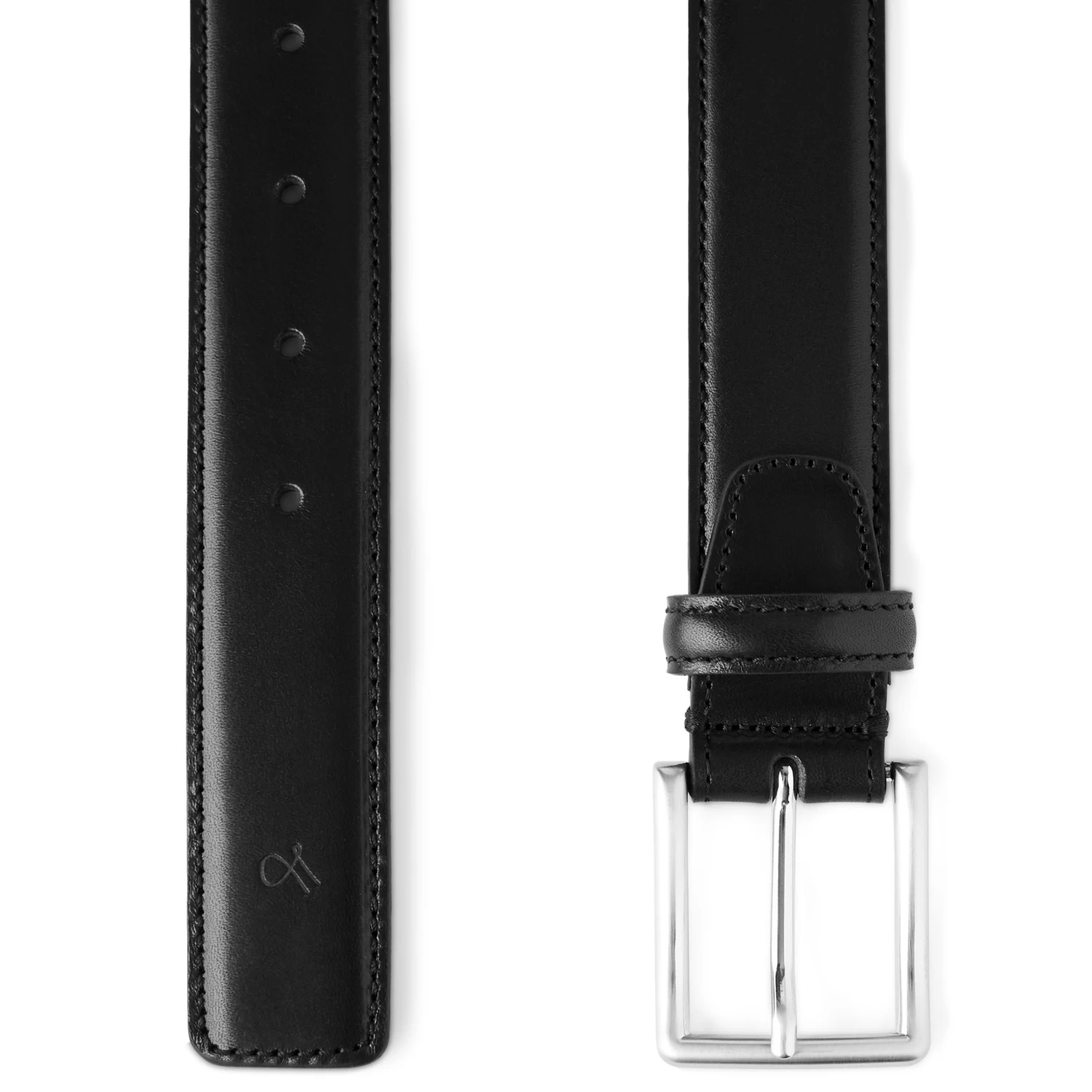 Padua | Black Leather Dress Belt - Image 2
