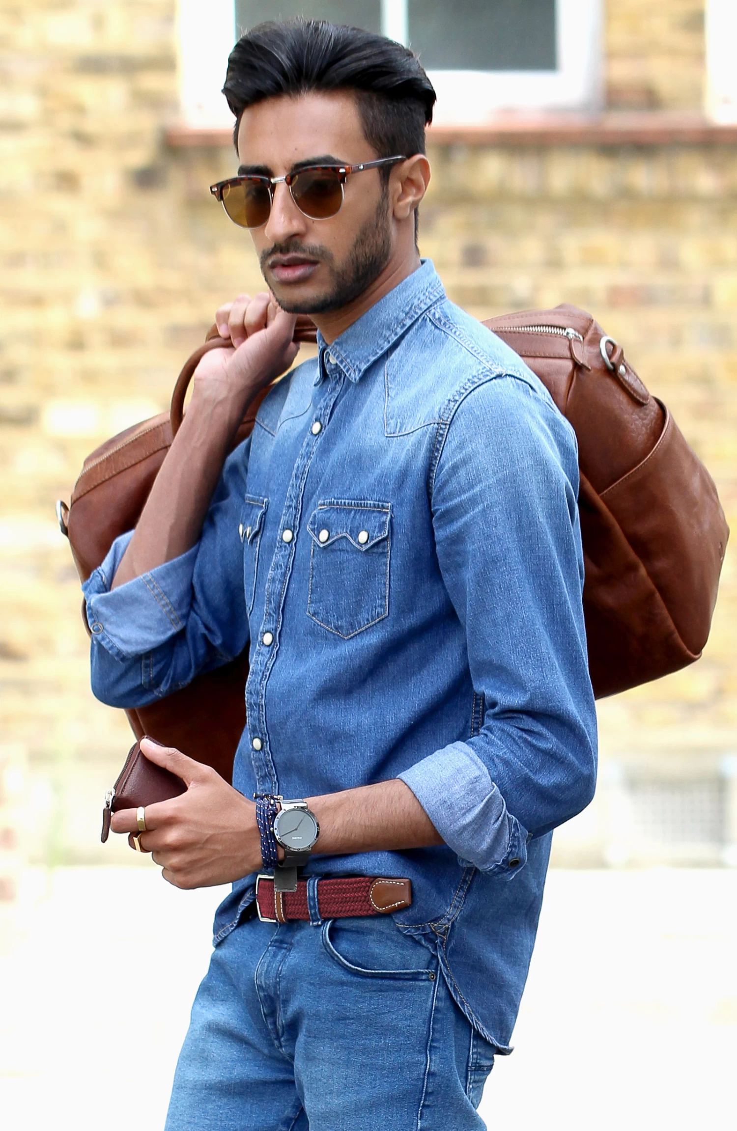 Bordeaux Canvas Elastic Belt - Image 4