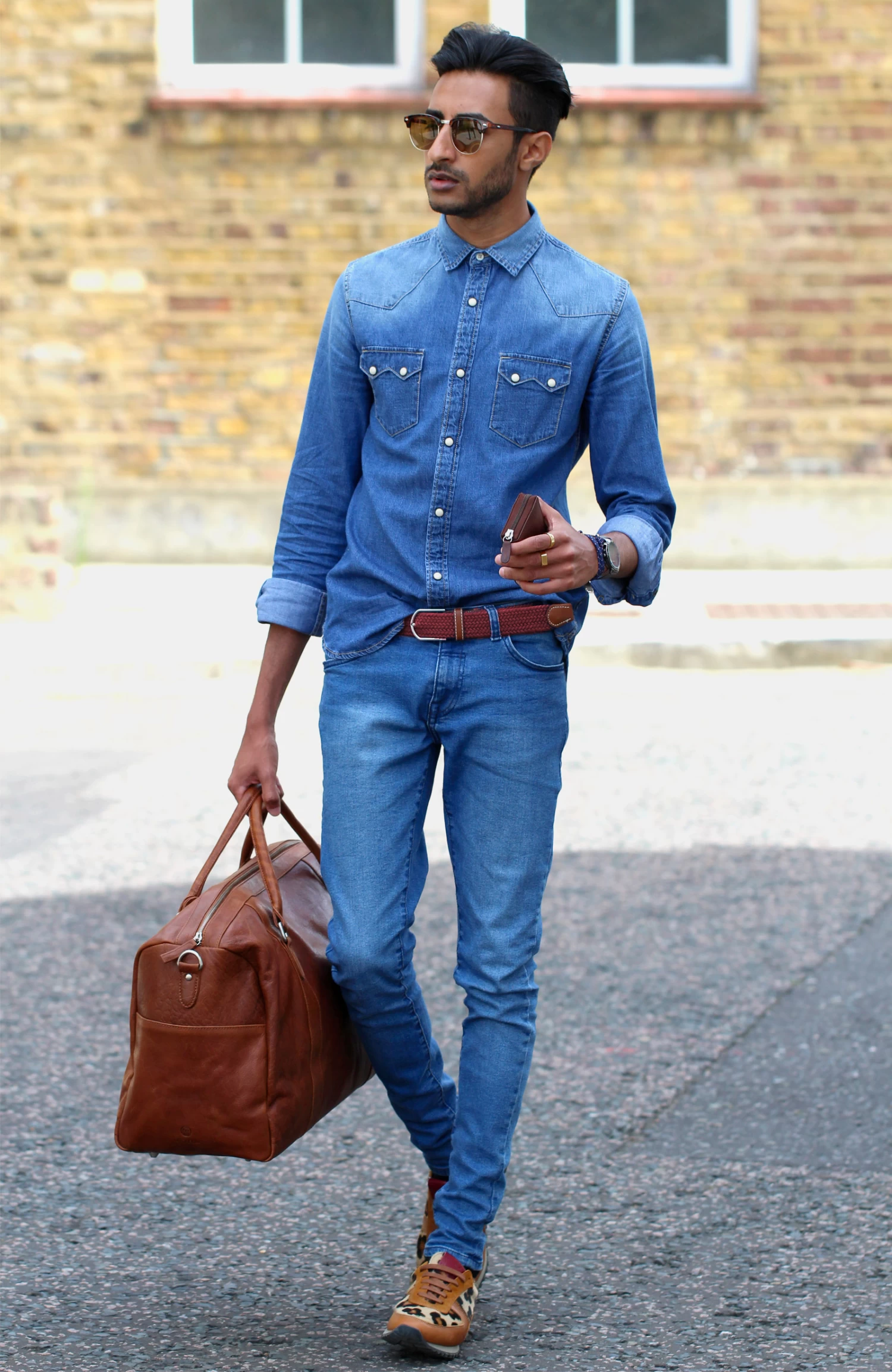 Bordeaux Canvas Elastic Belt - Image 5