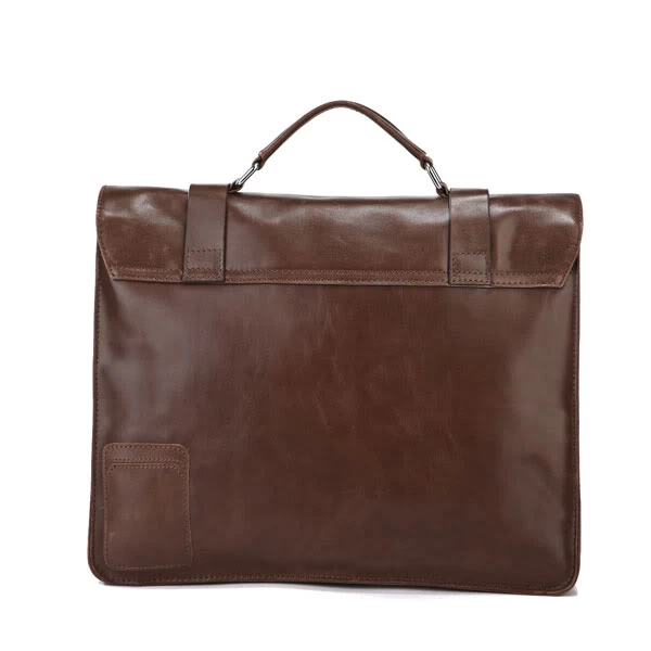 Vintage Dark Brown Leather Case - Image 10