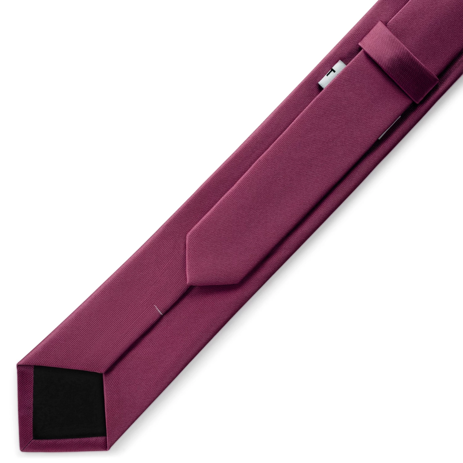 6 Cm Crimson Satin Skinny Tie - Image 3