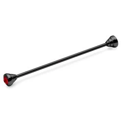 Black Collar Bar With Red Zirconia