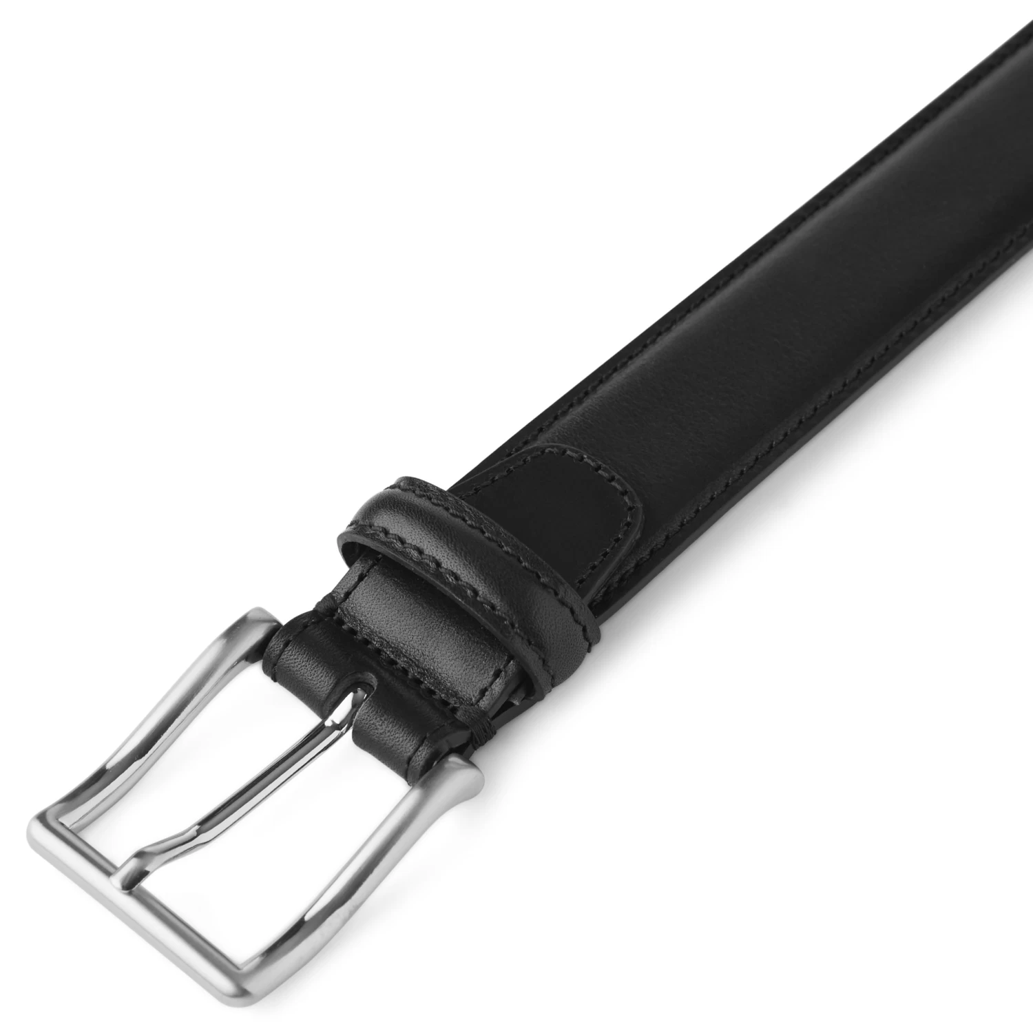 Padua | Black Leather Dress Belt - Image 6