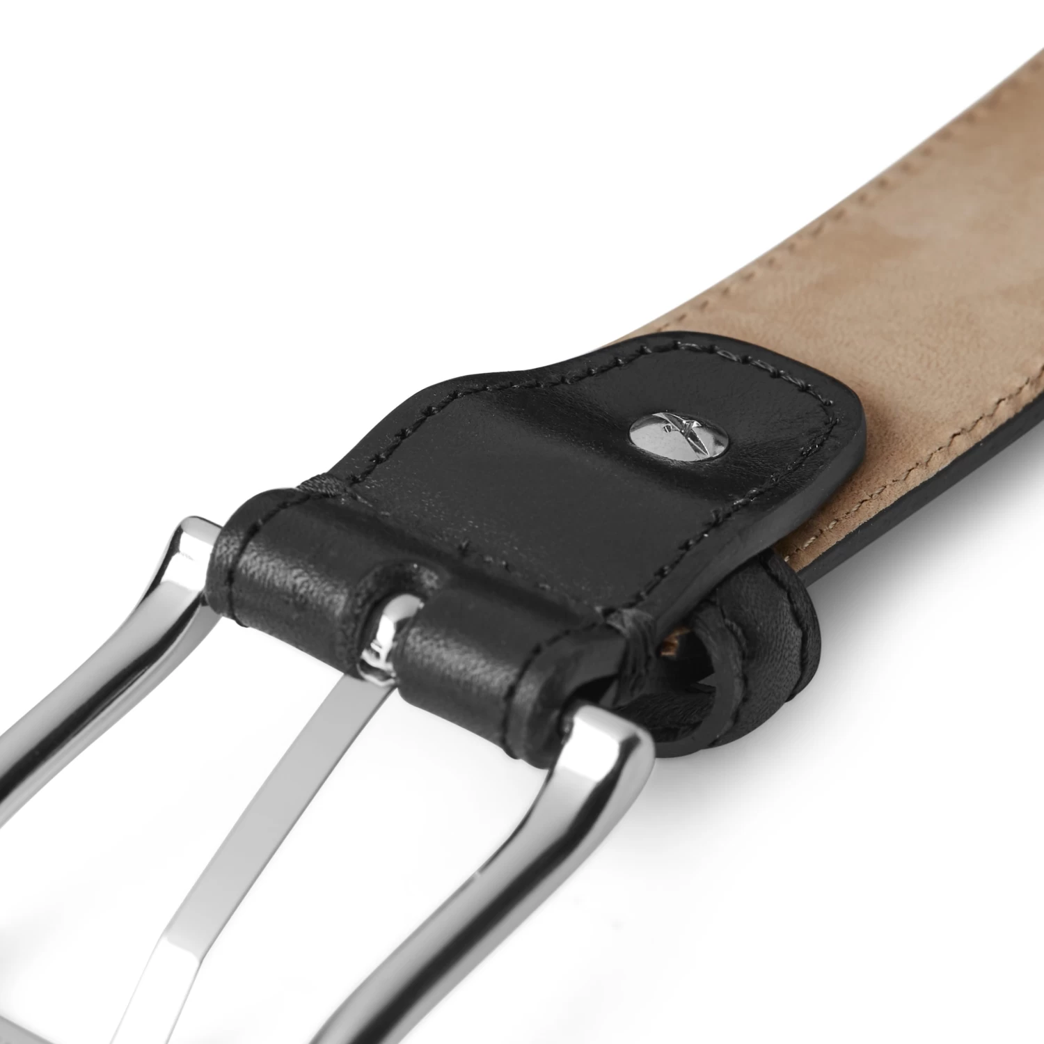 Padua | Black Leather Dress Belt - Image 7