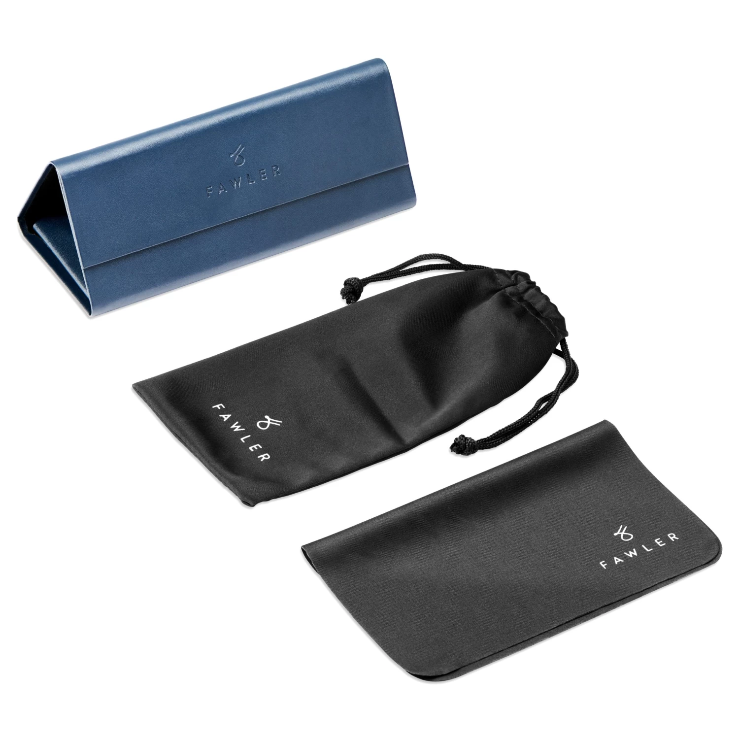 Black & Blue Stainless Steel Polarised Sunglasses - Image 6