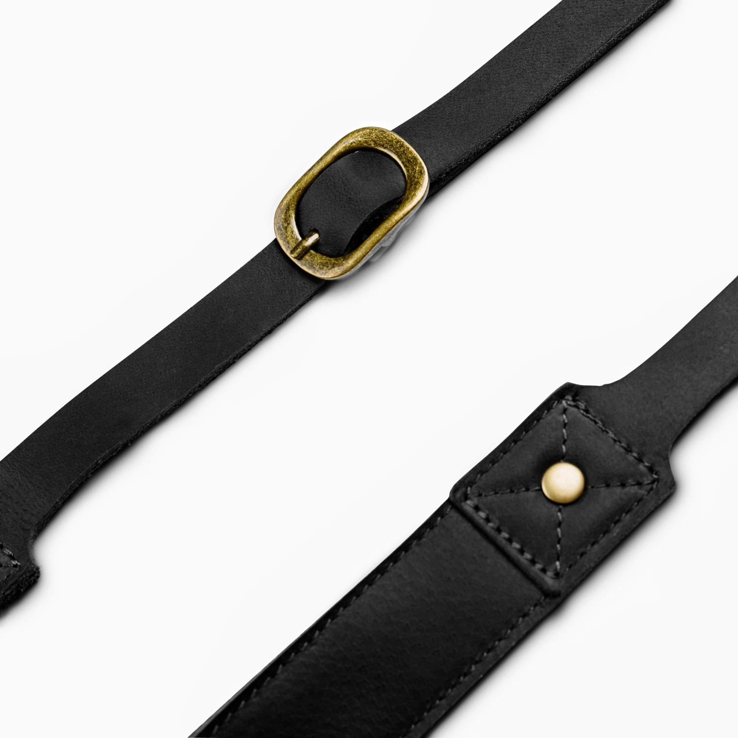 Camera Neck Strap | Black Vintage Leather - Image 3