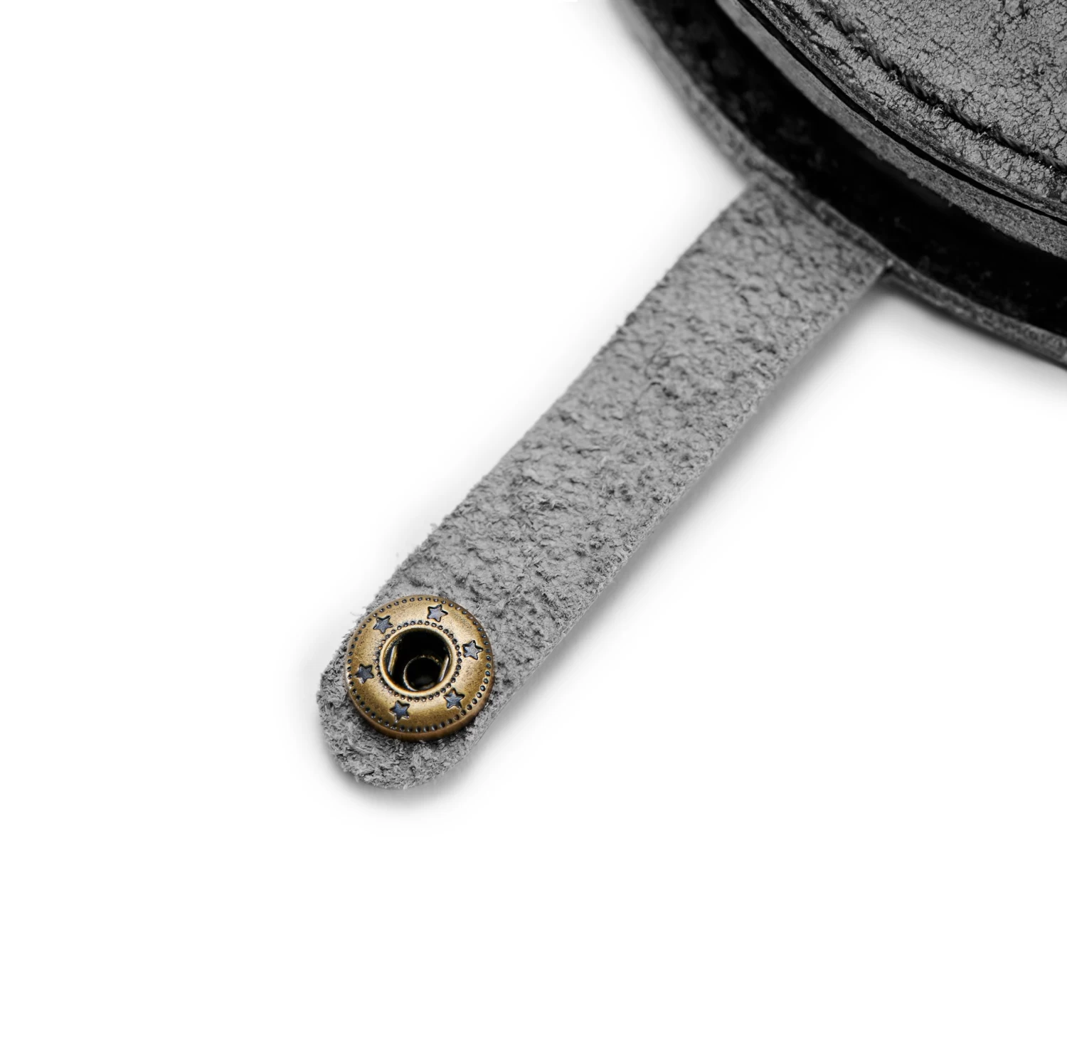 Leather Drinks Coasters And Holder X4 | Black & Round - Image 5