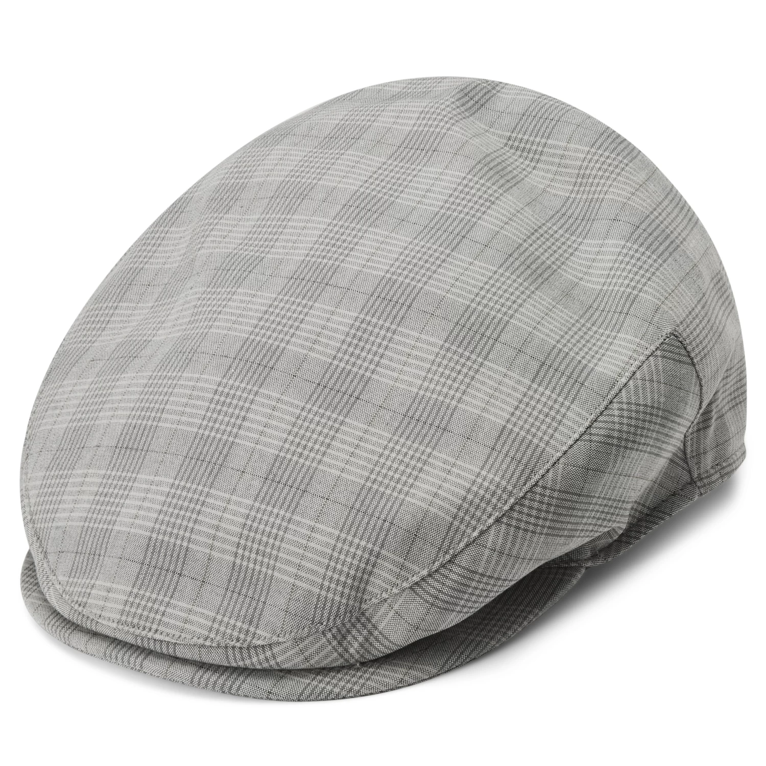 Moda | Camouflage & Light Grey Plaid Flat Cap