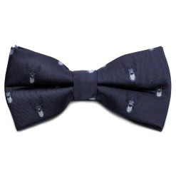 Navy Blue Christmas Reindeer Pre-Tied Bow Tie