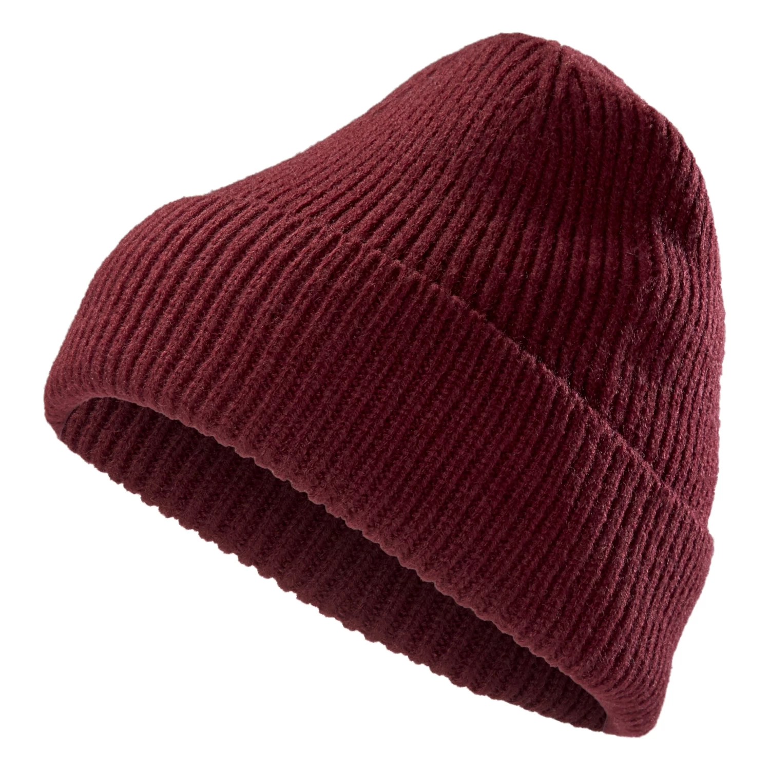 Montagna | Wine Chunky Knitted Rib Beanie