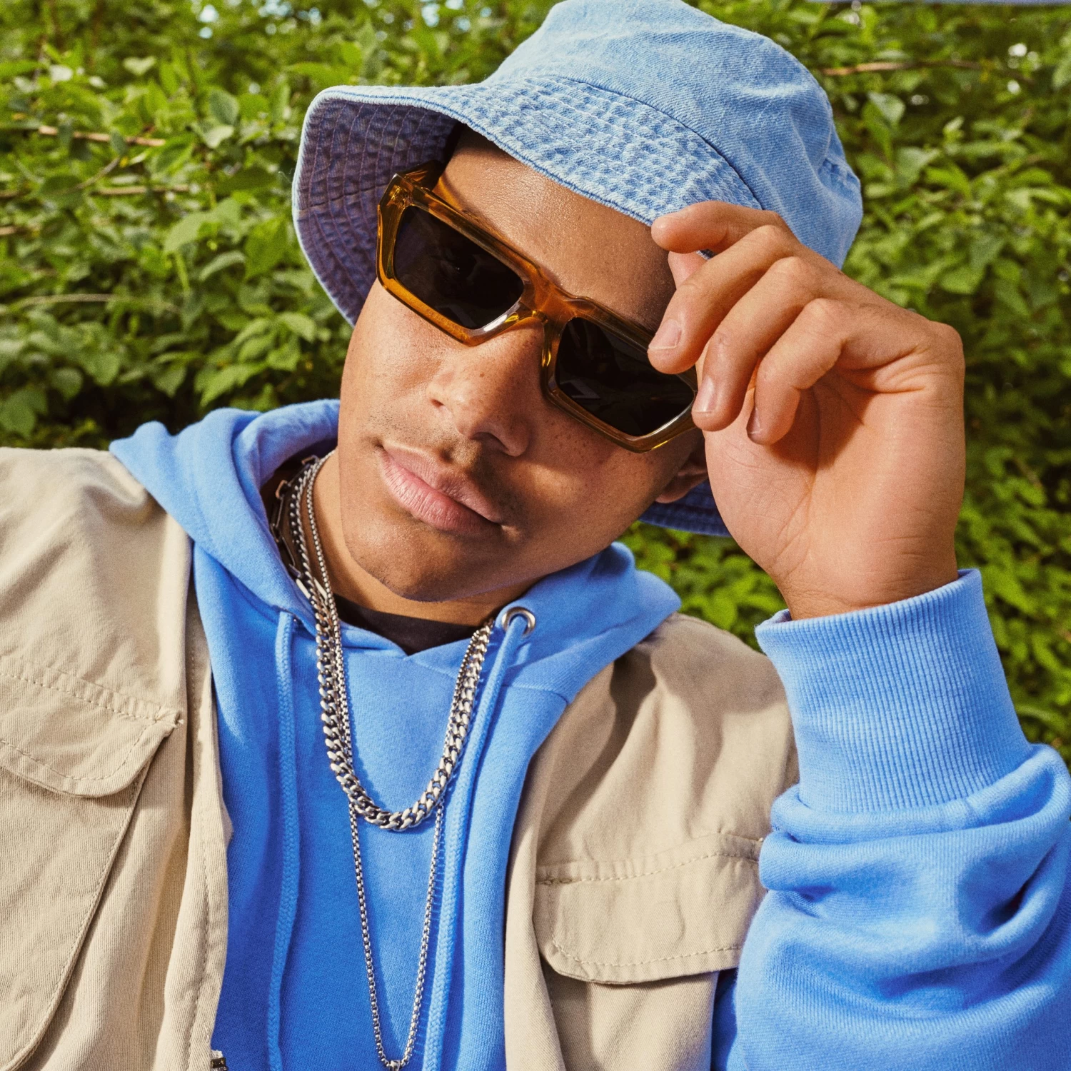 Lacuna | Light Wash Denim Bucket Hat - Image 3