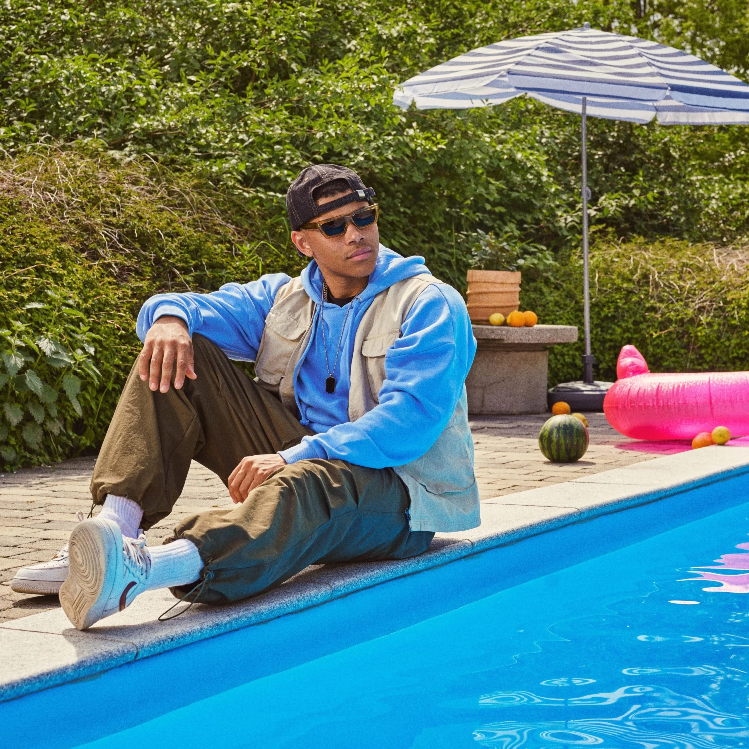 Lacuna | Dark Wash Denim Baseball Cap - Image 4