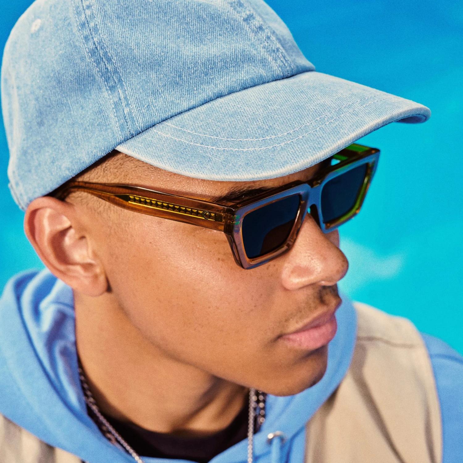 Lacuna | Light Wash Denim Baseball Cap - Image 2