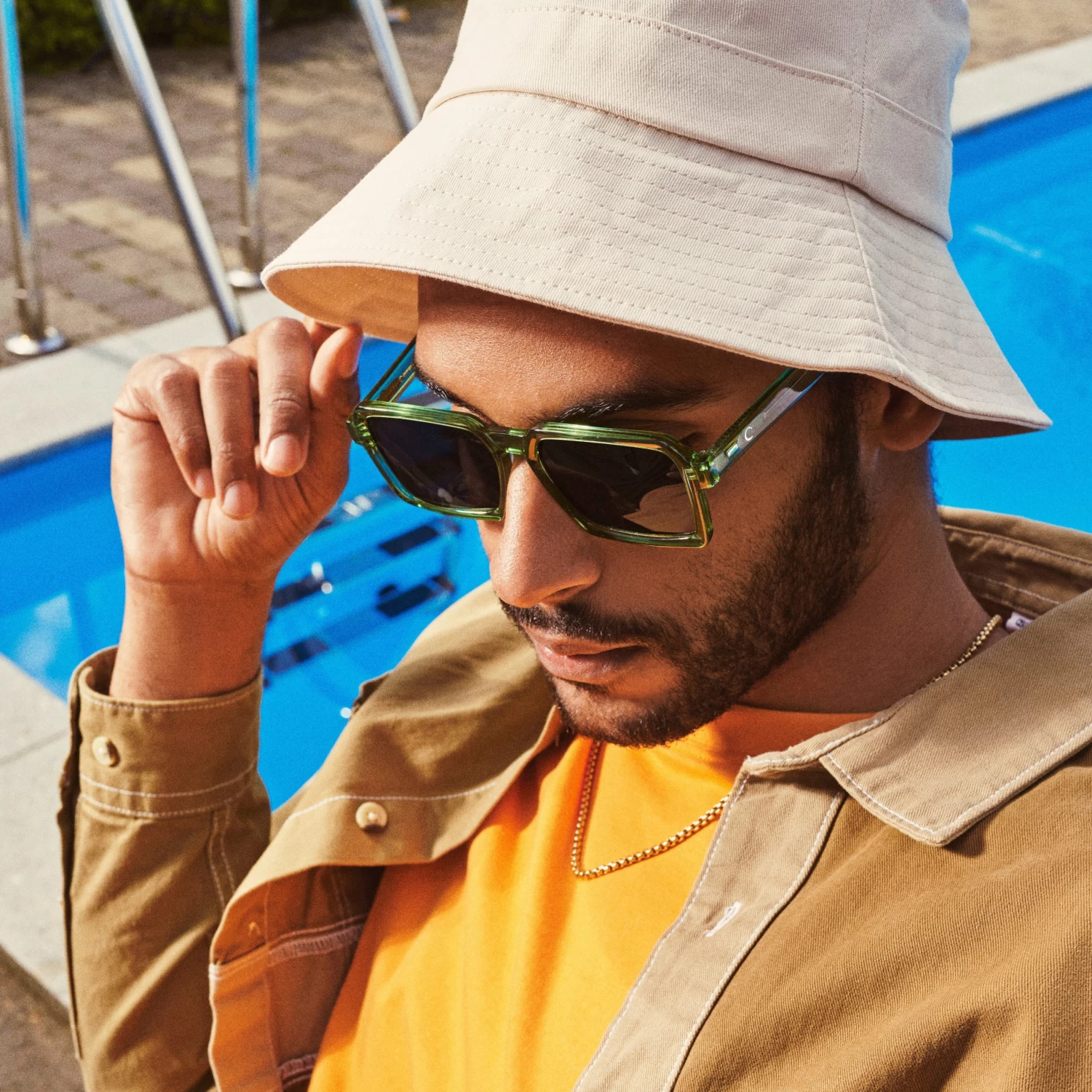 Lacuna | White Cotton Bucket Hat - Image 2