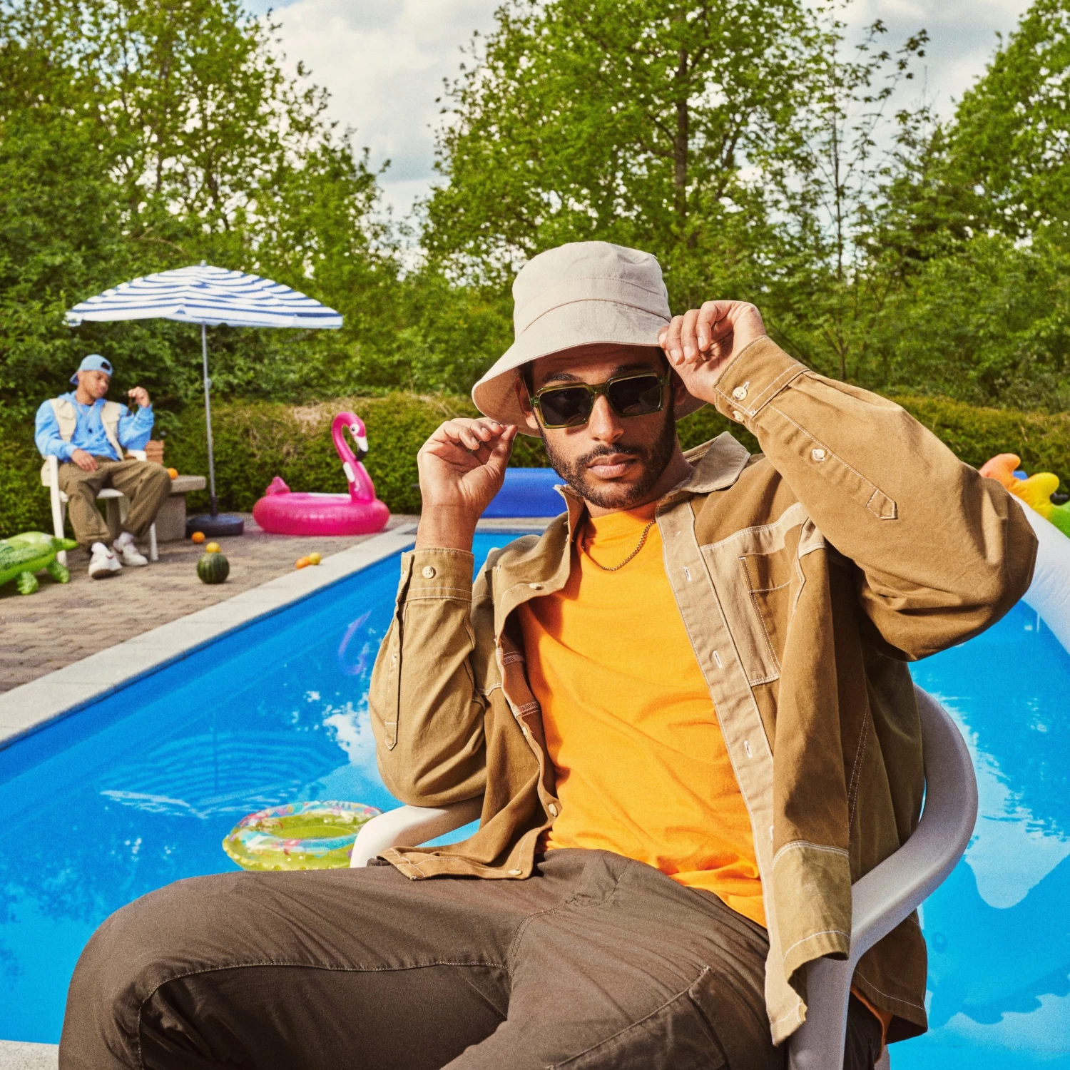 Lacuna | White Cotton Bucket Hat - Image 3