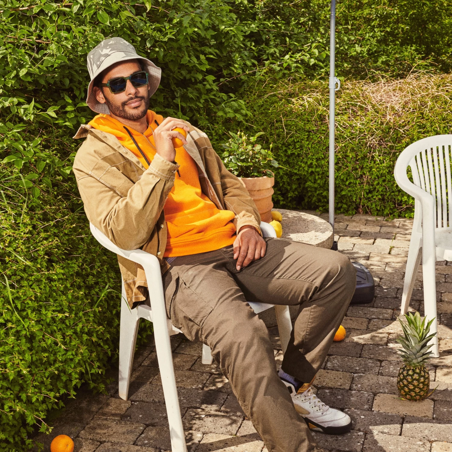 Lacuna | Grey Cotton Bucket Hat - Image 3