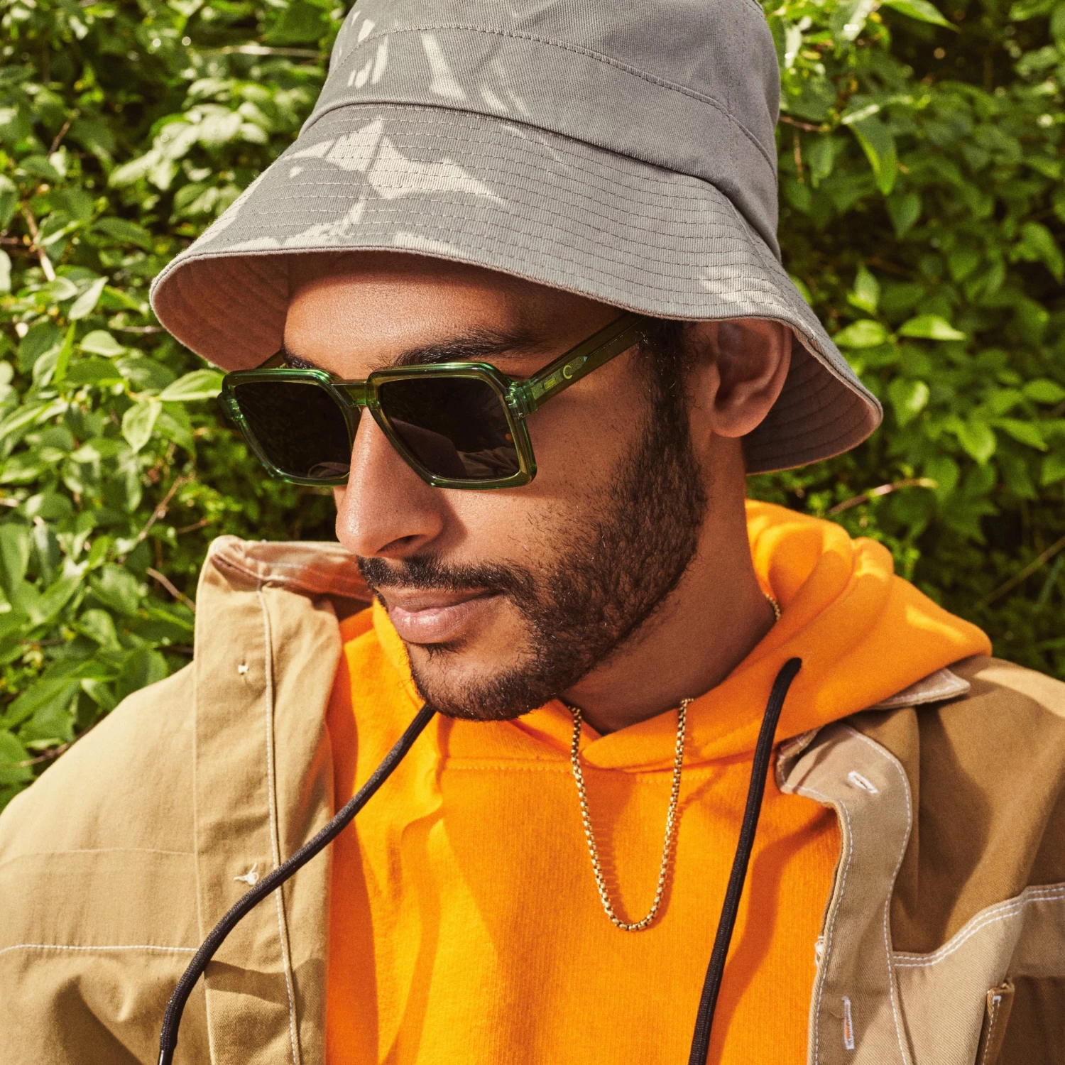 Lacuna | Grey Cotton Bucket Hat - Image 2