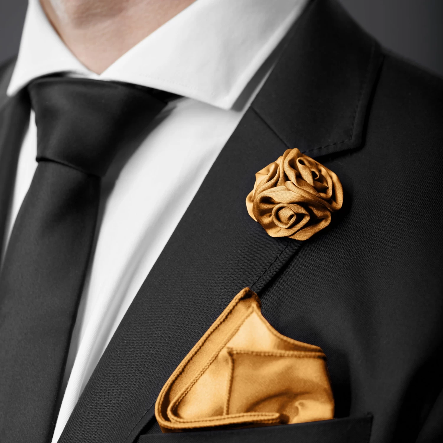 Caramel Brown Rose Lapel Pin - Image 4