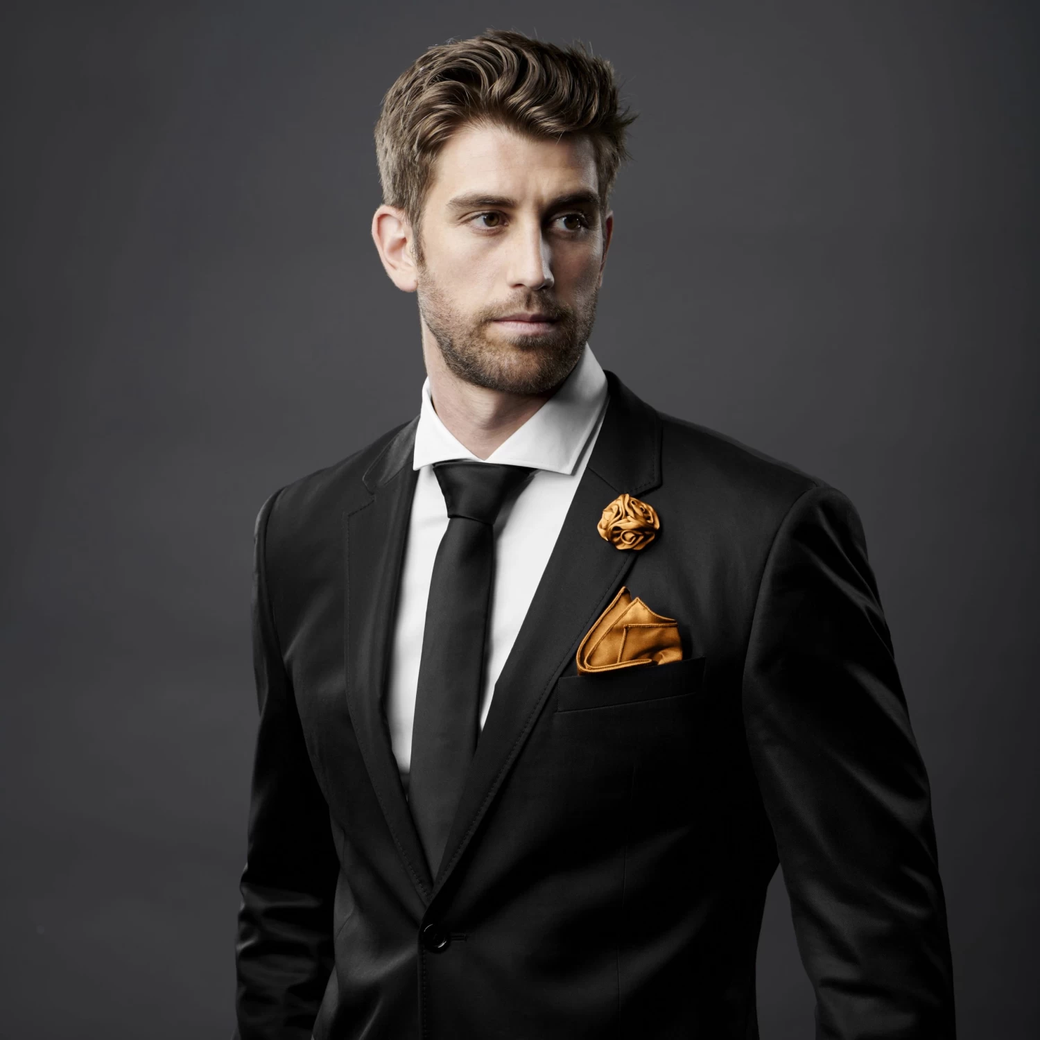 Caramel Brown Rose Lapel Pin - Image 5