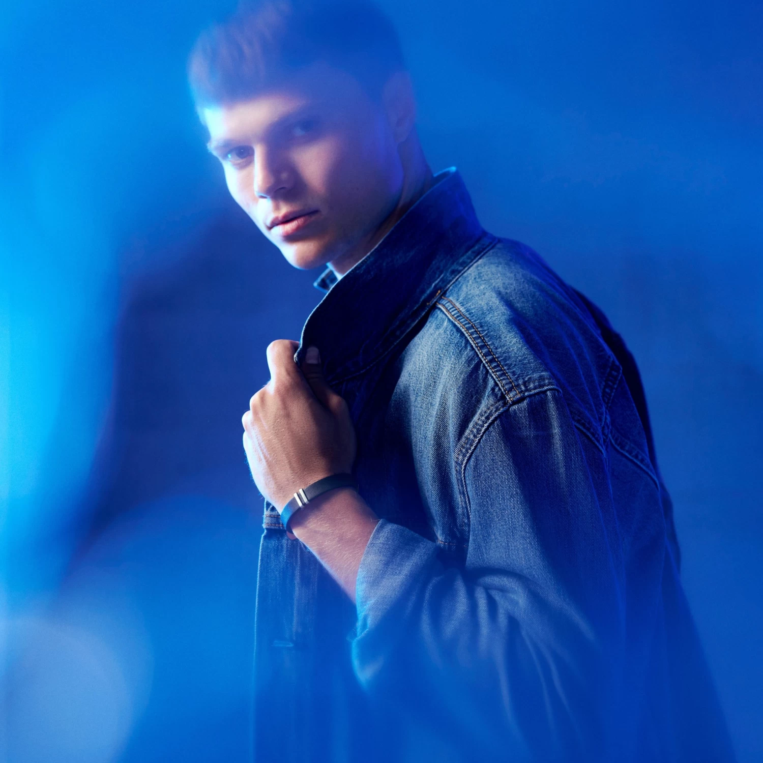 Nomen | Black And Brown Leather ID Bracelet With Silver-tone Elements - Image 3