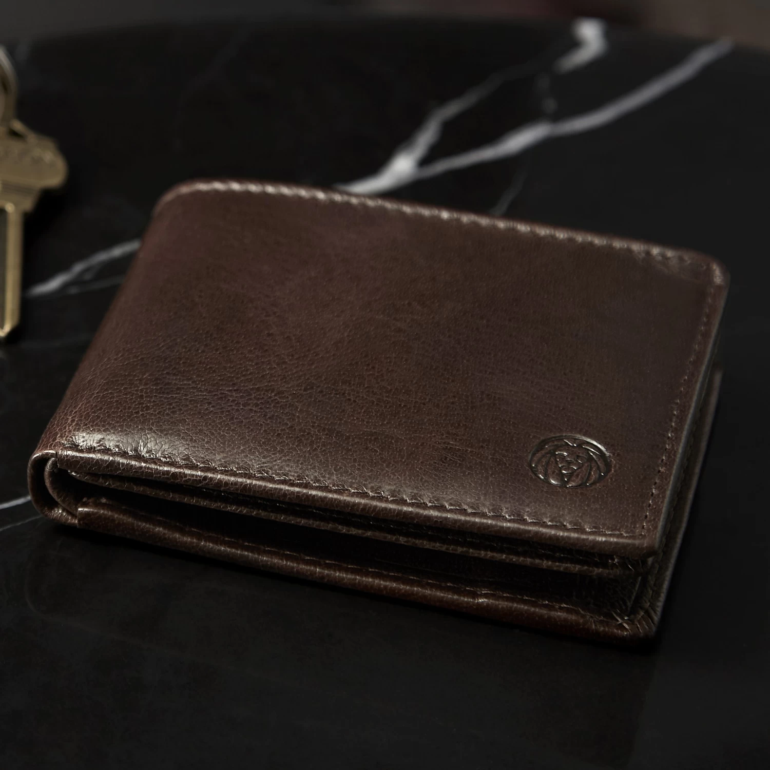 California | Simple Brown Leather Wallet - Image 10