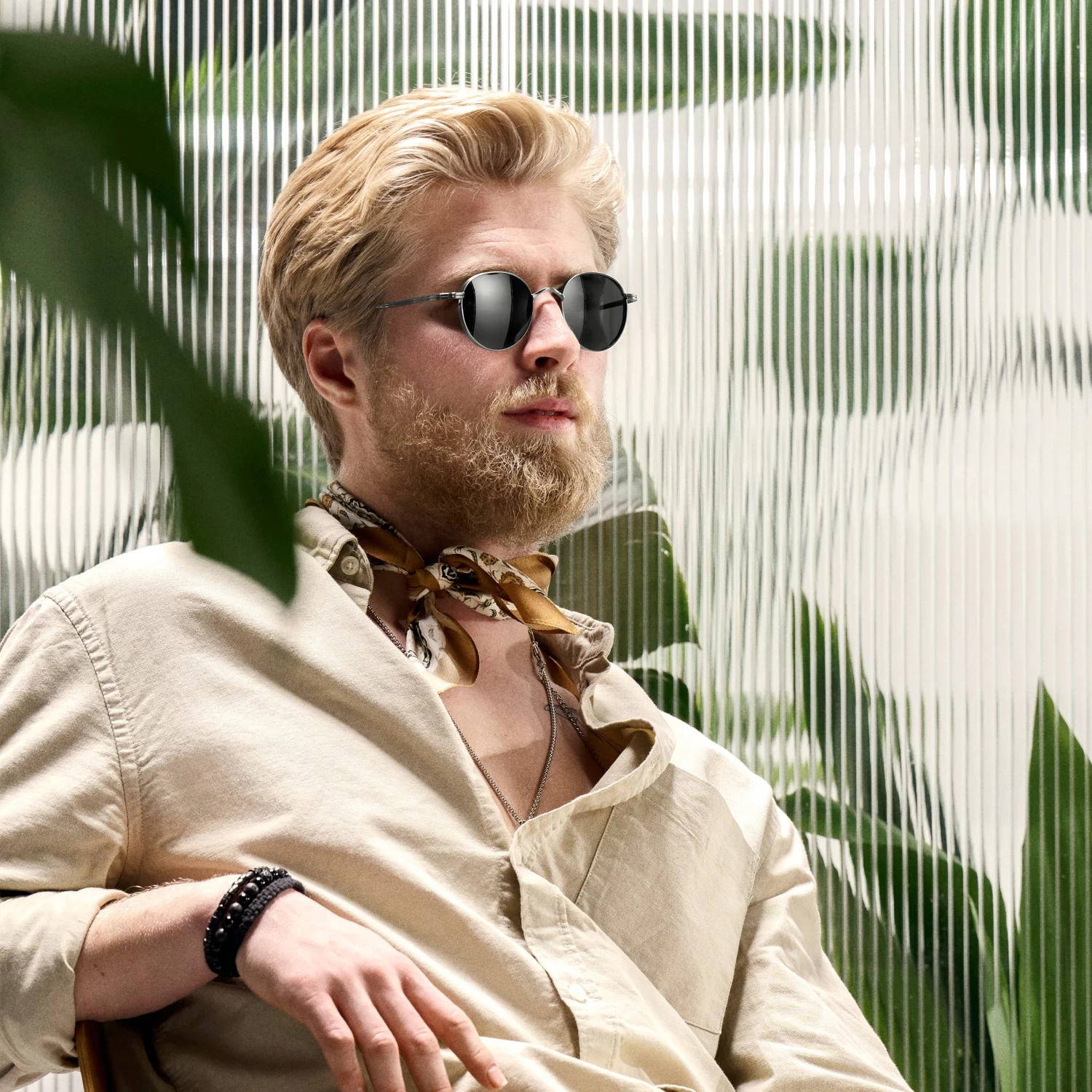 Occasus | Round Gunmetal Titanium Polarized Sunglasses - Image 3