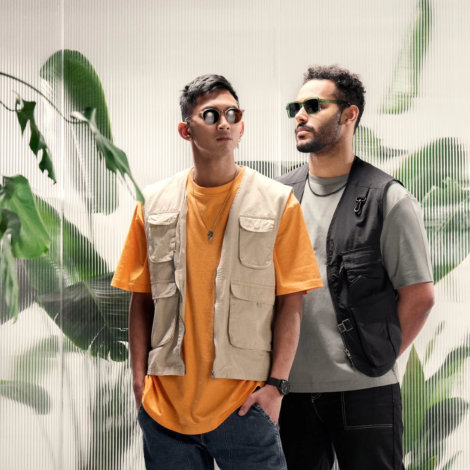 Occasus | Round Translucent Horn-rimmed Polarized Sunglasses - Image 4