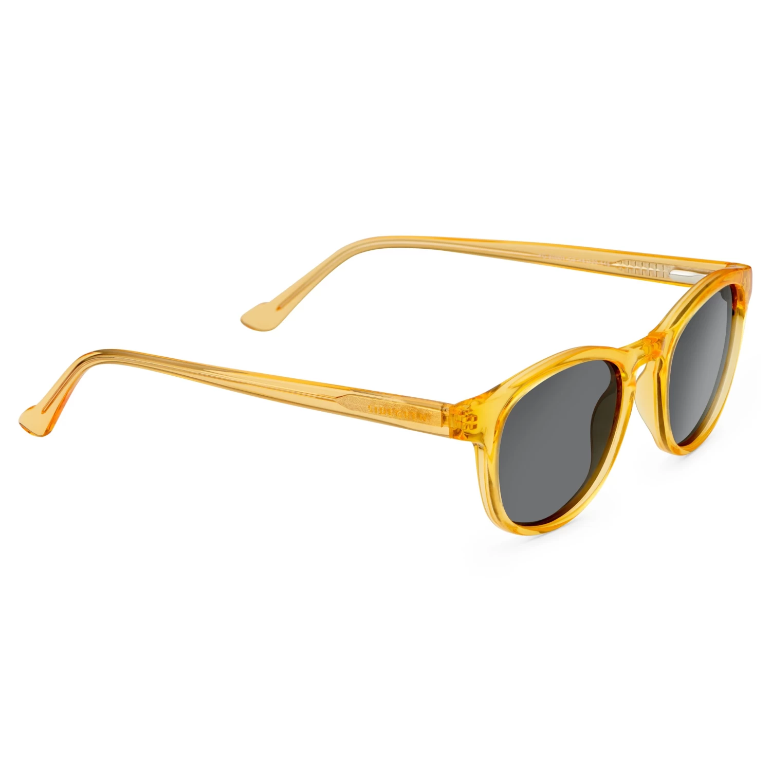 Classic Yellow & Dark Grey Polarised Sunglasses - Image 6