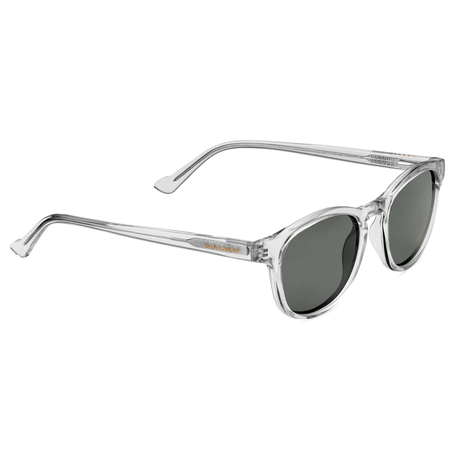 Classic Clear & Dark Grey Polarised Sunglasses - Image 5